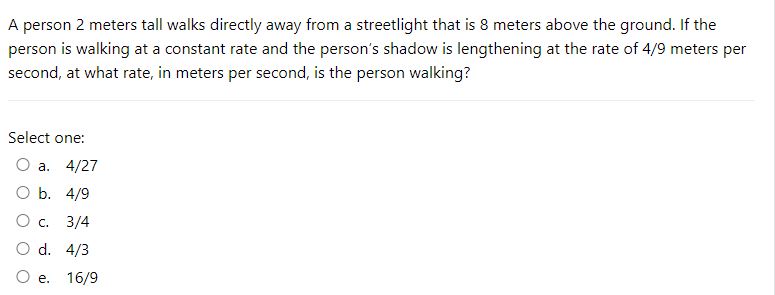 + 3 Od. f(x) = 2x +1 Oe. f(x) = 2+1Find f'(x)