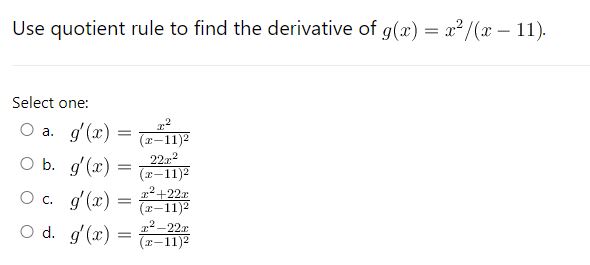 8sec8xtan8x Oe. f'(x) = -8sec8xcot8rA person 2 meters tall walks directlyr away.r
