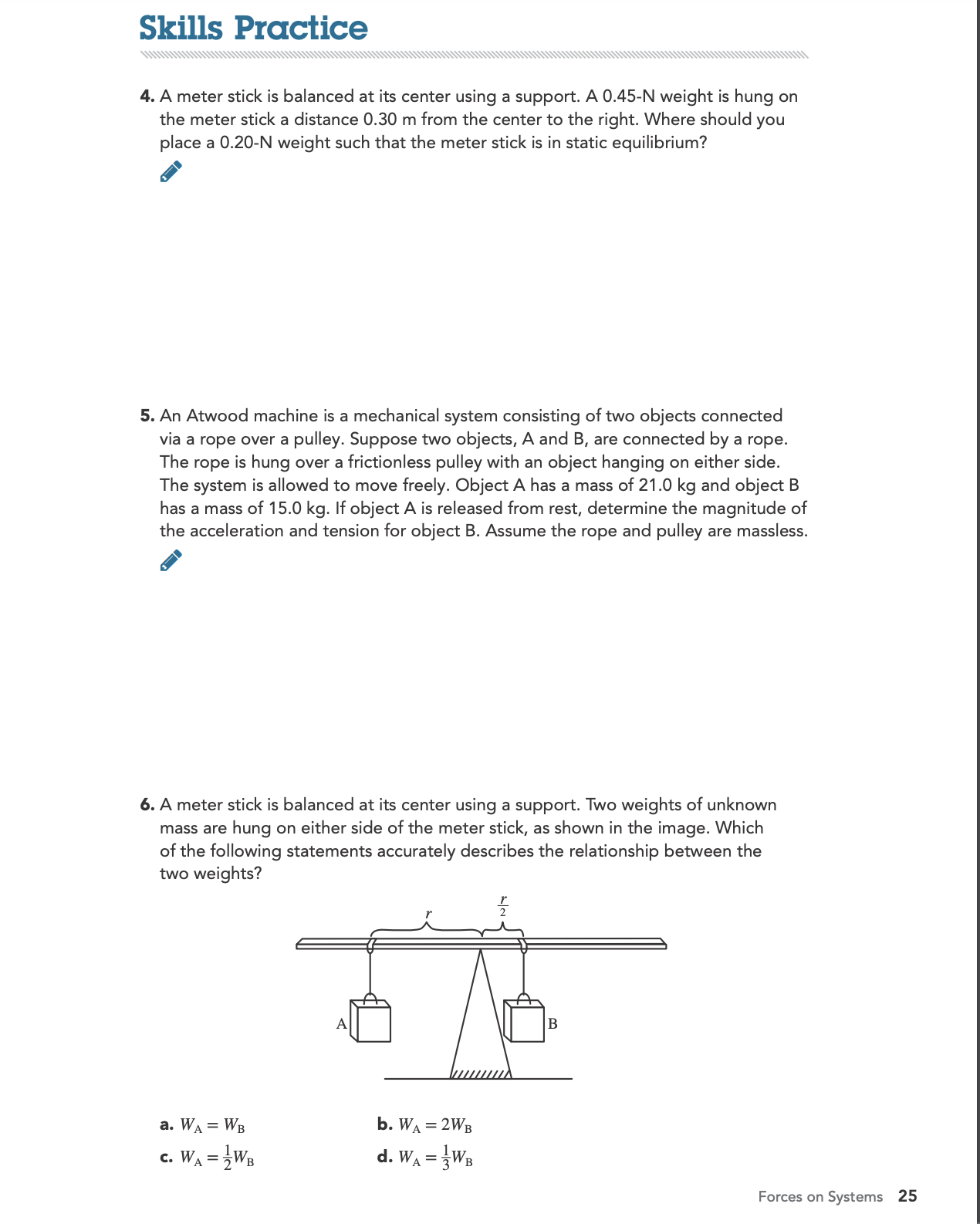 Identifying internal and external forces that act on objects in the system