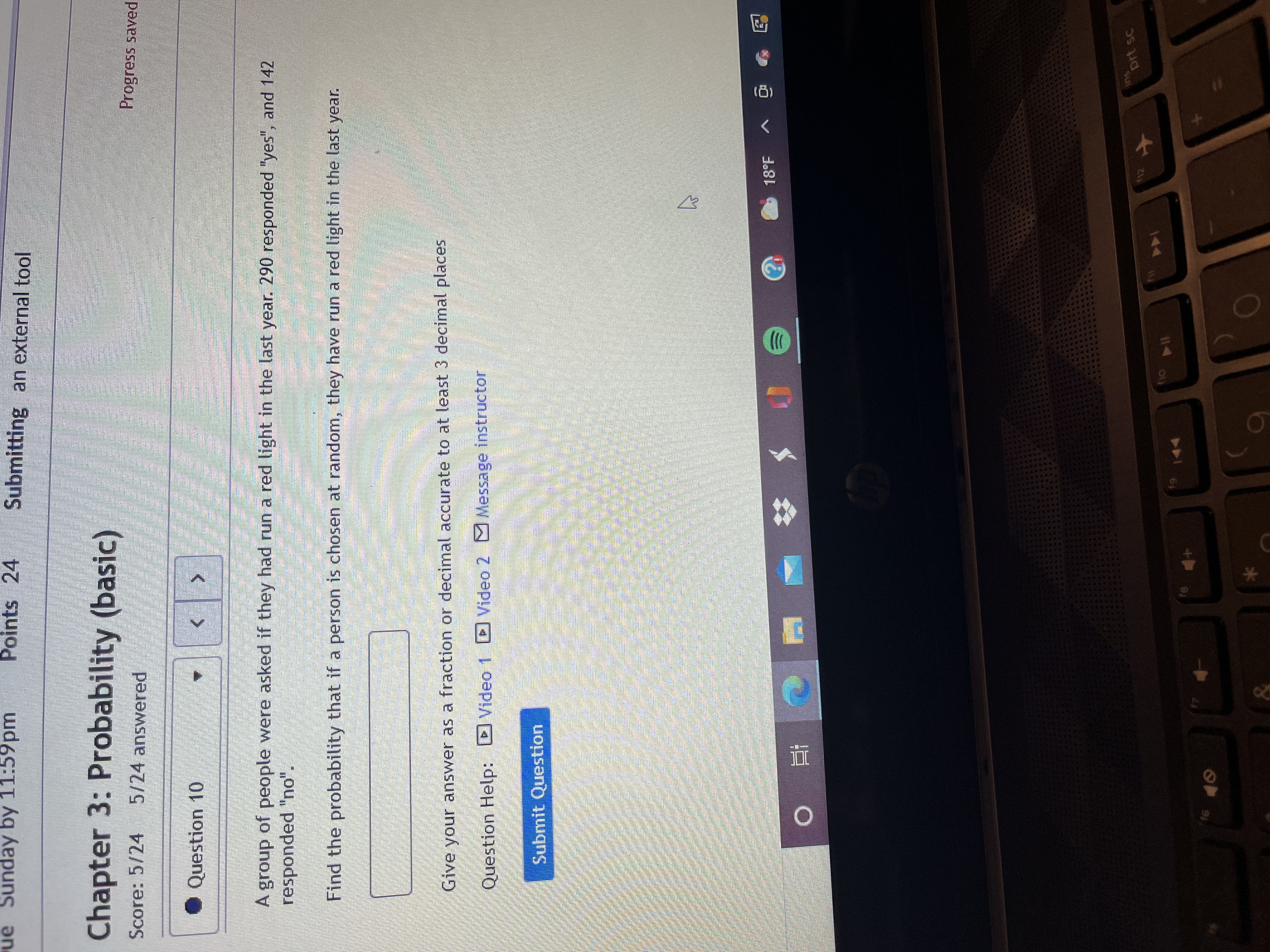 ue Sunday by 11:59pm Points 24 Submitting an external tool Chapter