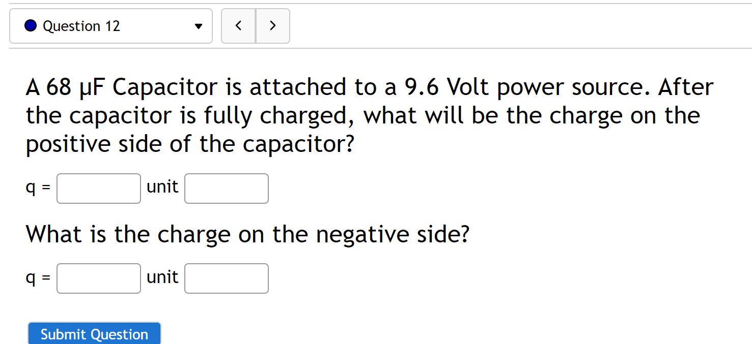 two plates with a surface area of 1.9 m2 and separated by
