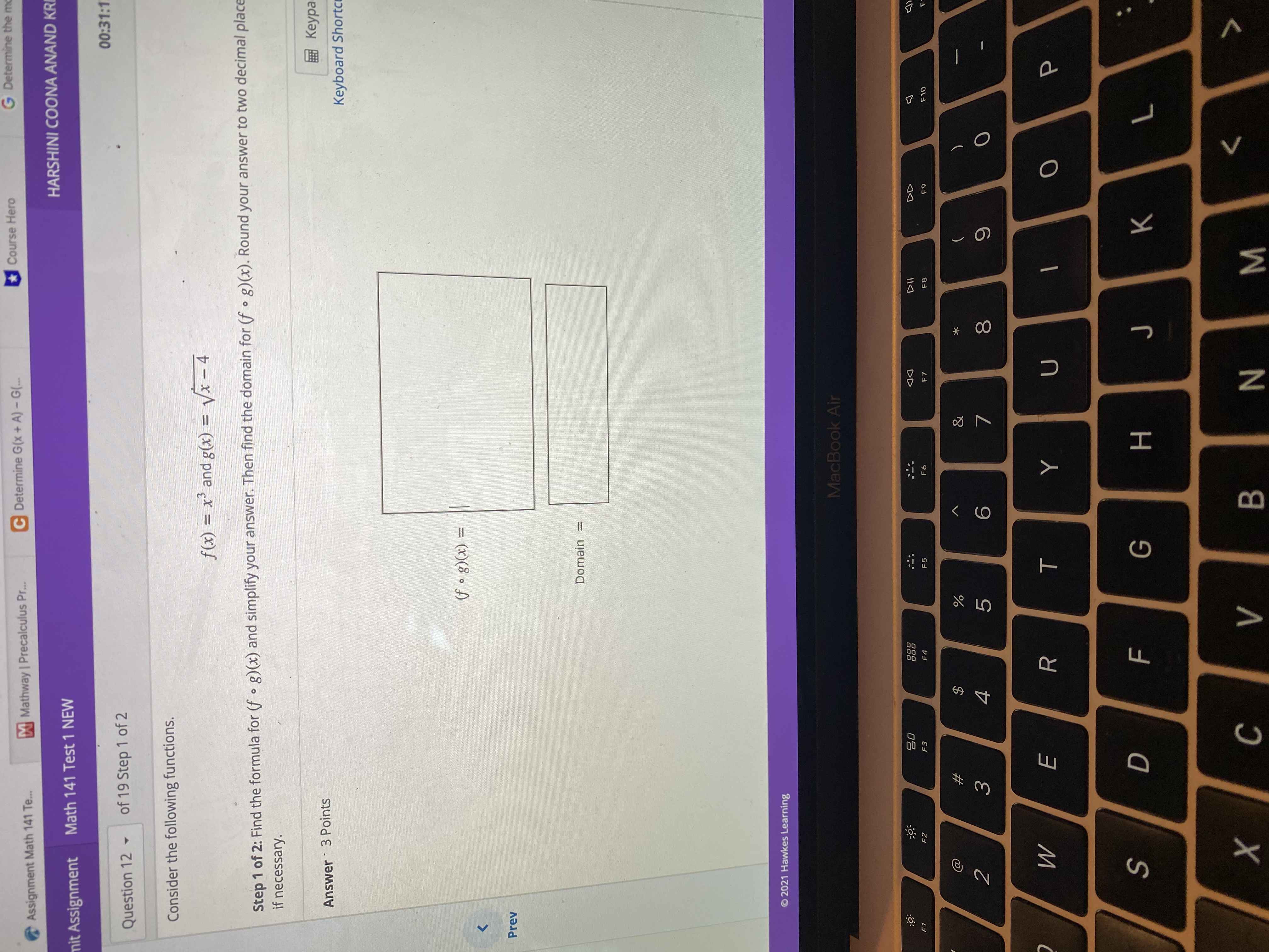 G(x + A) - G(. t Assignment Math 141 Test 1 NEW