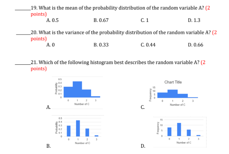 3 or more CBL students are selected? (2 points) A. 0 B.