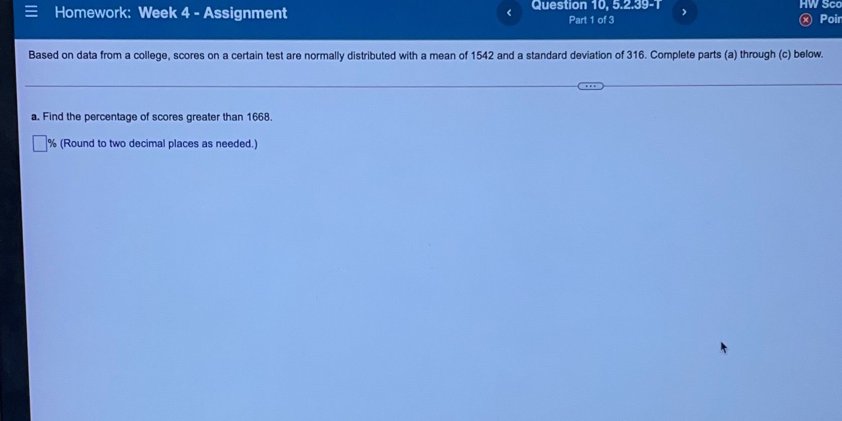 E Homework: Week 4 - Assignment Question 10, 5.2.39-T HW Sco