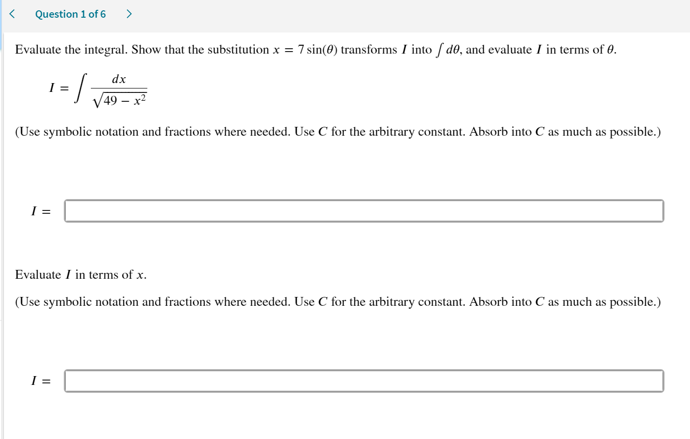 Calculus 2 Answer and Explain. Thank You! Evaluate the integral. Show that