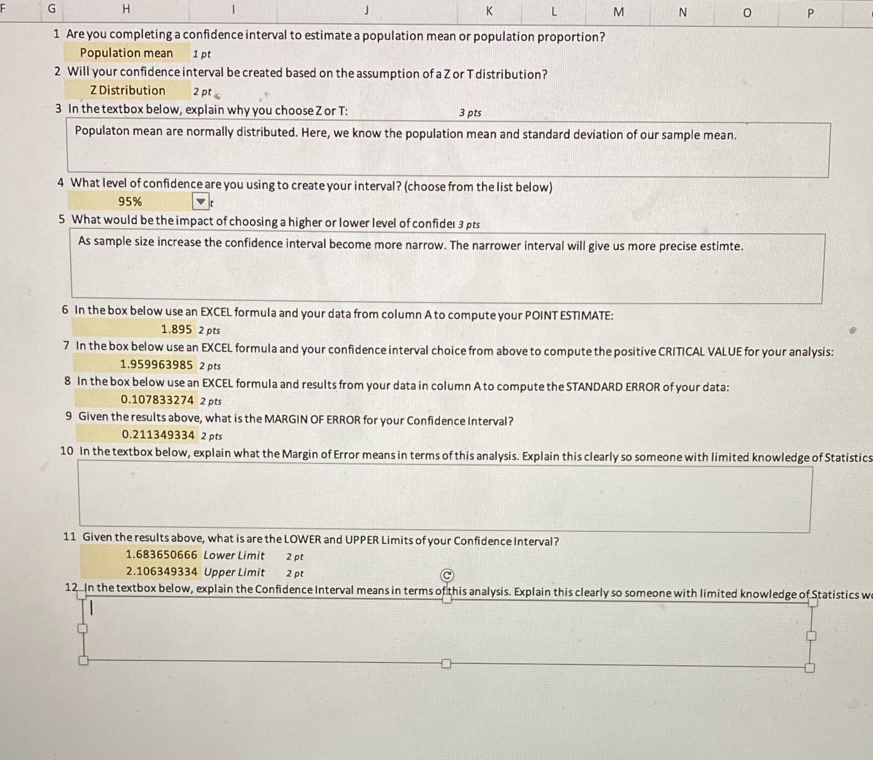 Please help me with the explanation part.Question 3,5,10,12. G H K M