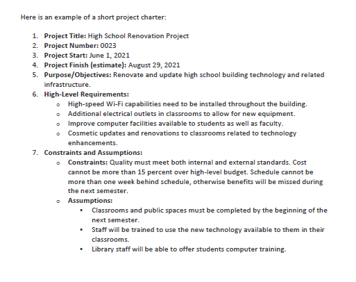 Project CharterSCENARIOChoosing Your CaseDuring this course you will use the same scenario