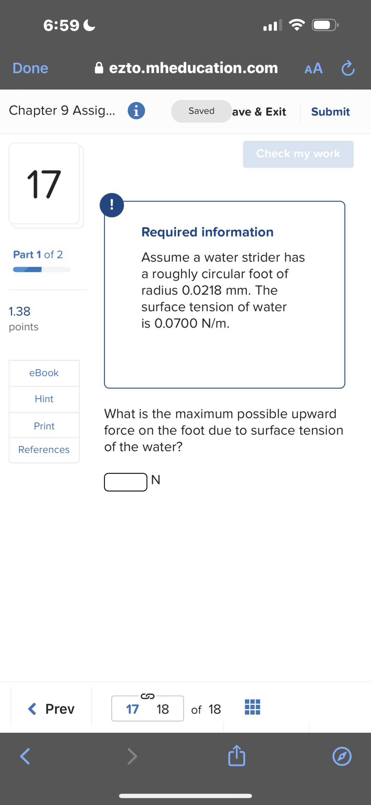 Exit Submit 16 Blood plasma (at 370C) is to be supplied to