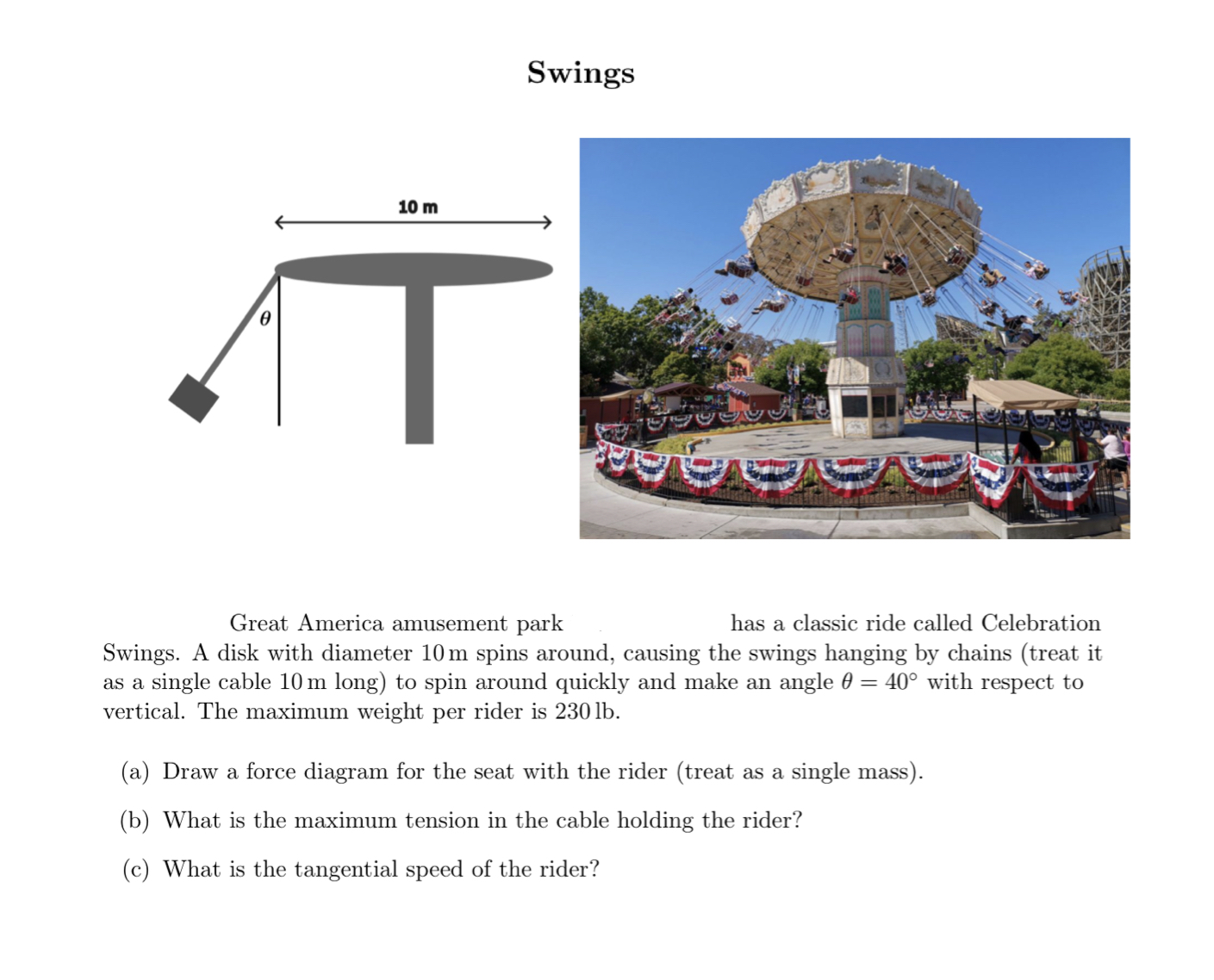 Please explain each response to each prompt using physics terms/ideas/formulas/proofs. I would