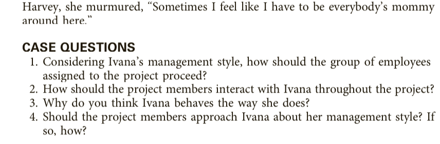 study. Patrick met with Ivana the next morning. "Well, does everybody have
