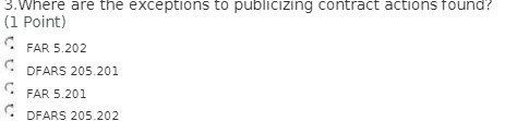 3. Where are the exceptions to publicizing contract actions found? (1