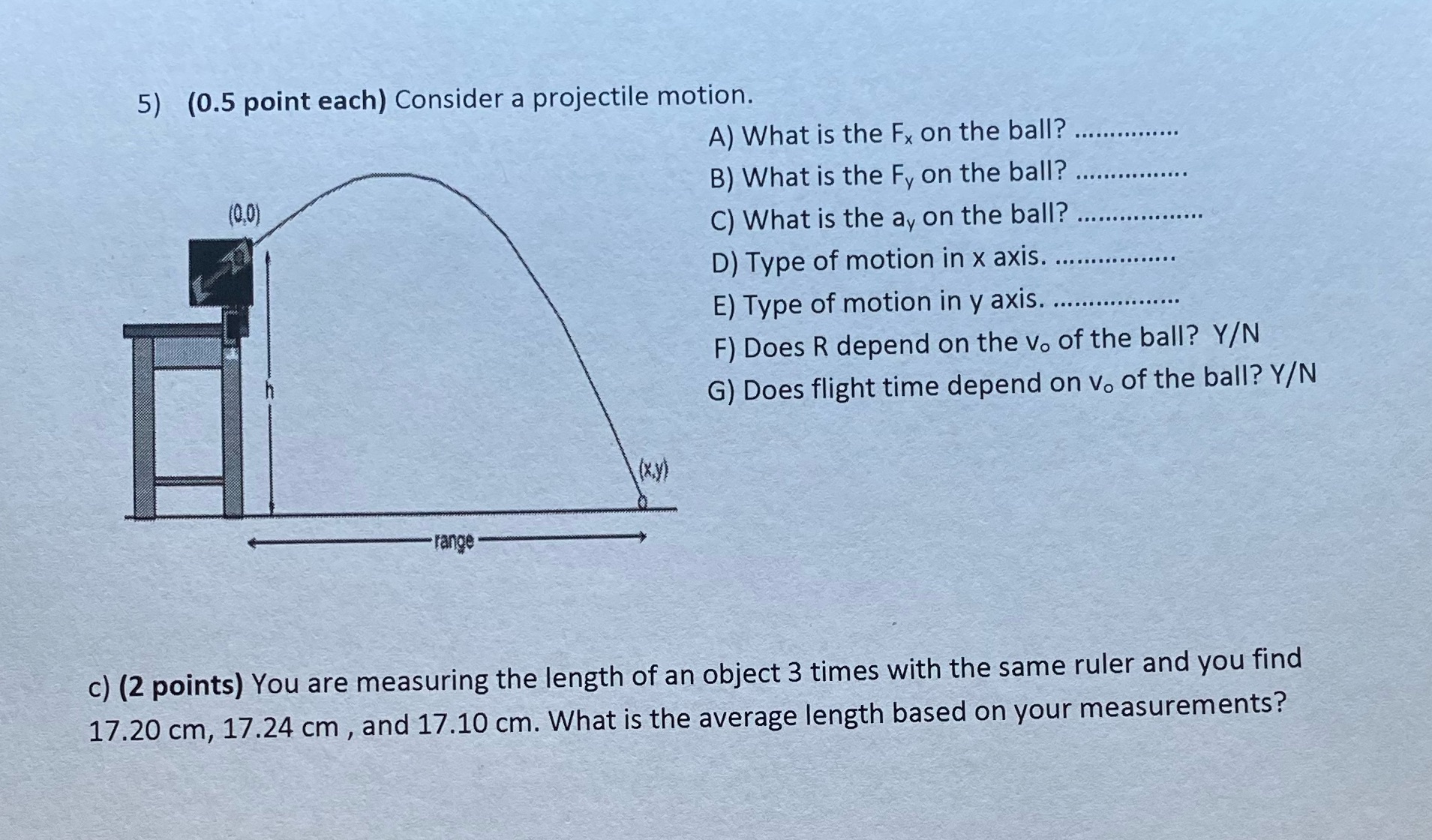 Please help me answer the following and show work, thank you 5)