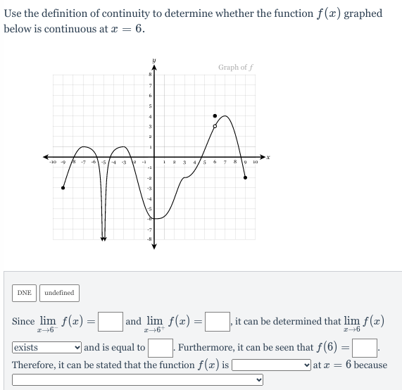 the function values in order to determine the answers to each question