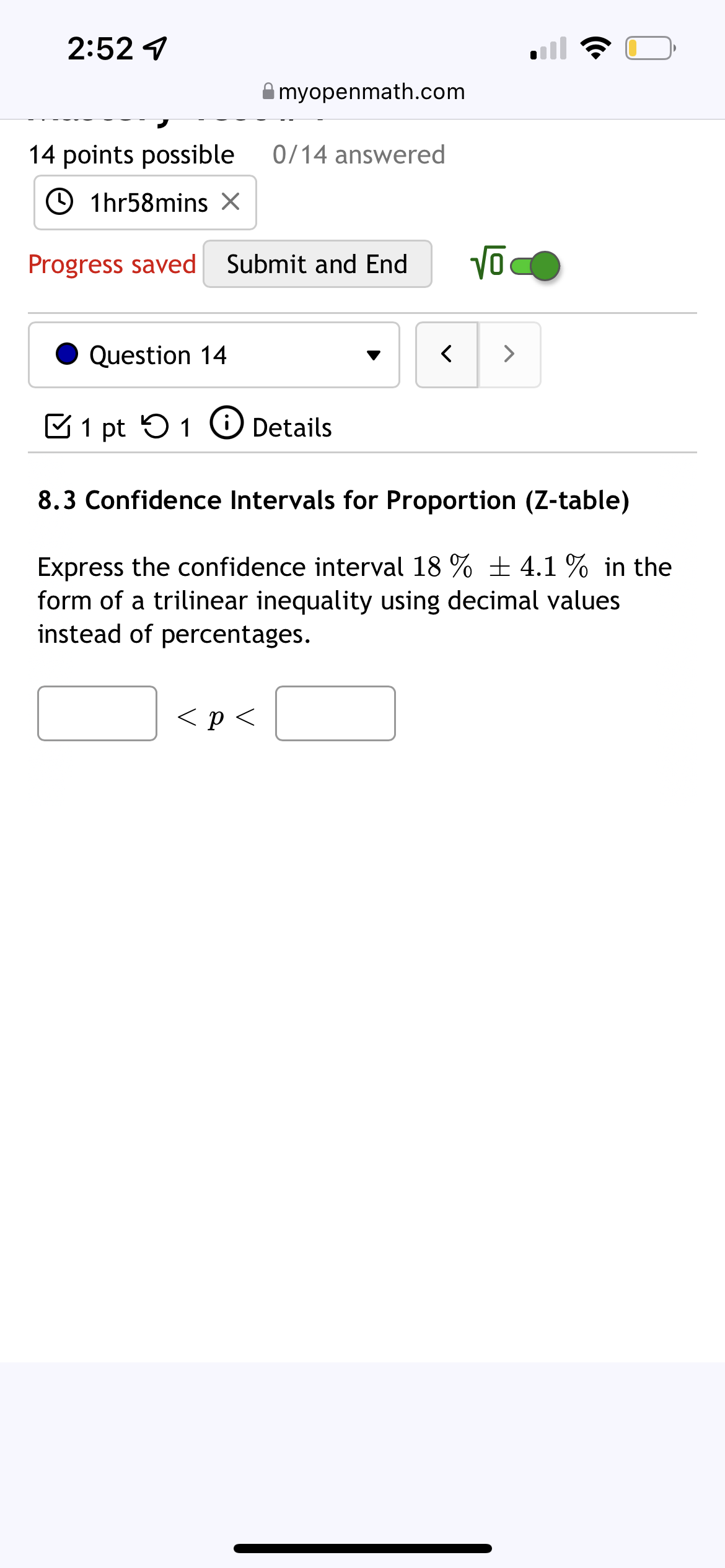 15' 0 Question 13 v 81 pt '0 1 G) Details 8.3