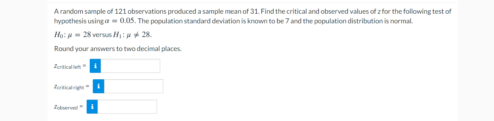 = 38 versus H11}; > 38. A random sample of 35 observations