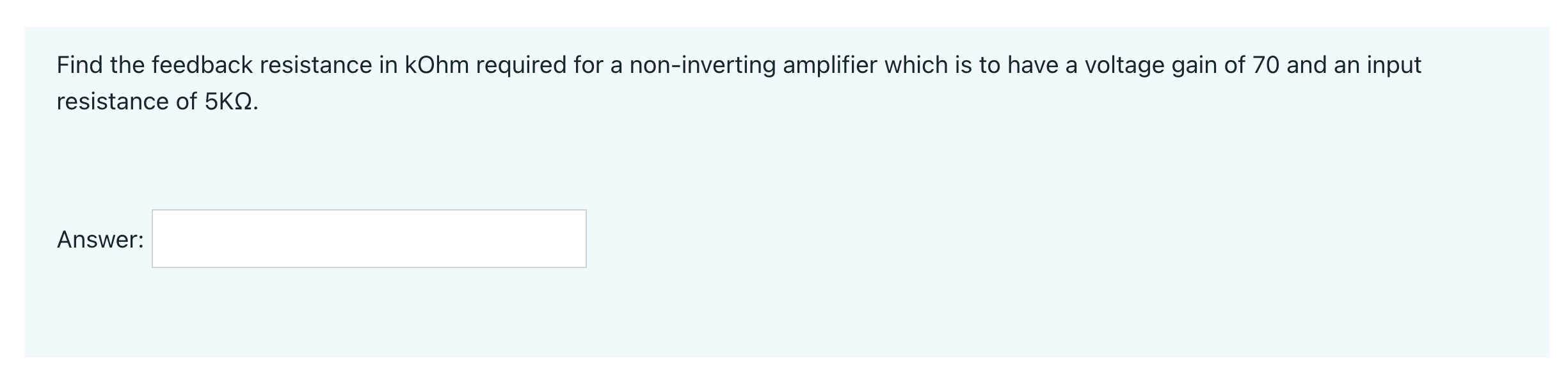 4.780hms and R2 = 84.40hms. R1 VOUT VN -O R2 Answer:For the