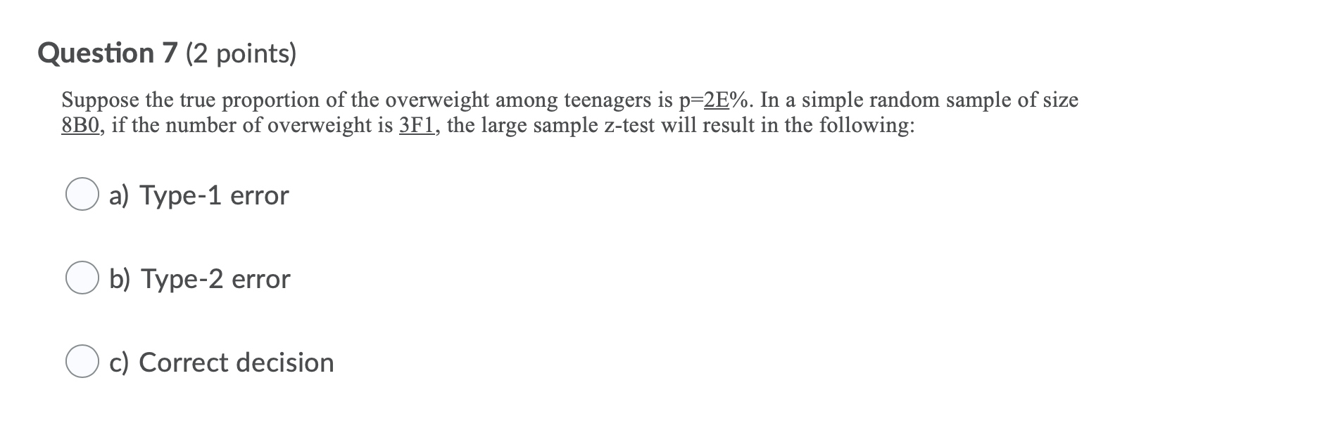 input values for digits indicated as A, B, C, D, E and