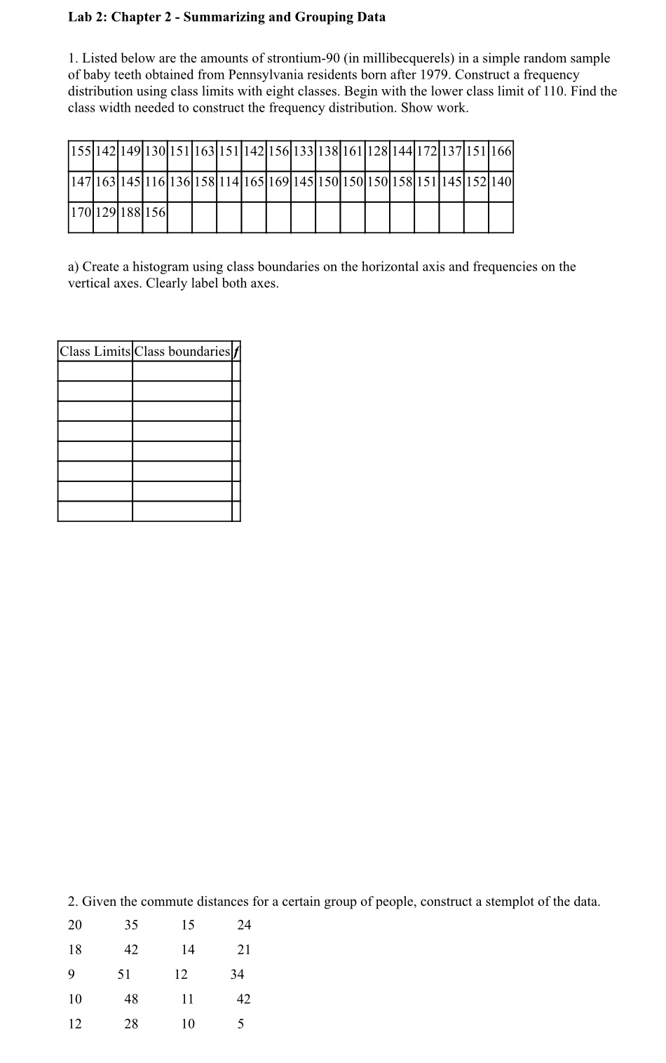  Lab 2: Chapter 2 - Summarizing and Grouping Data 1. Listed