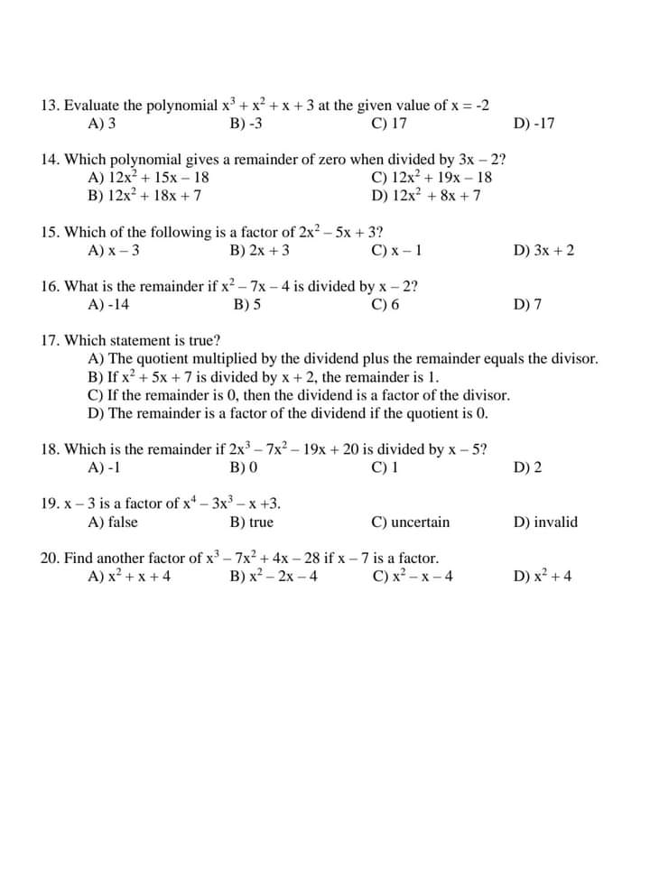 how much you have learned from this module. Read and understand each
