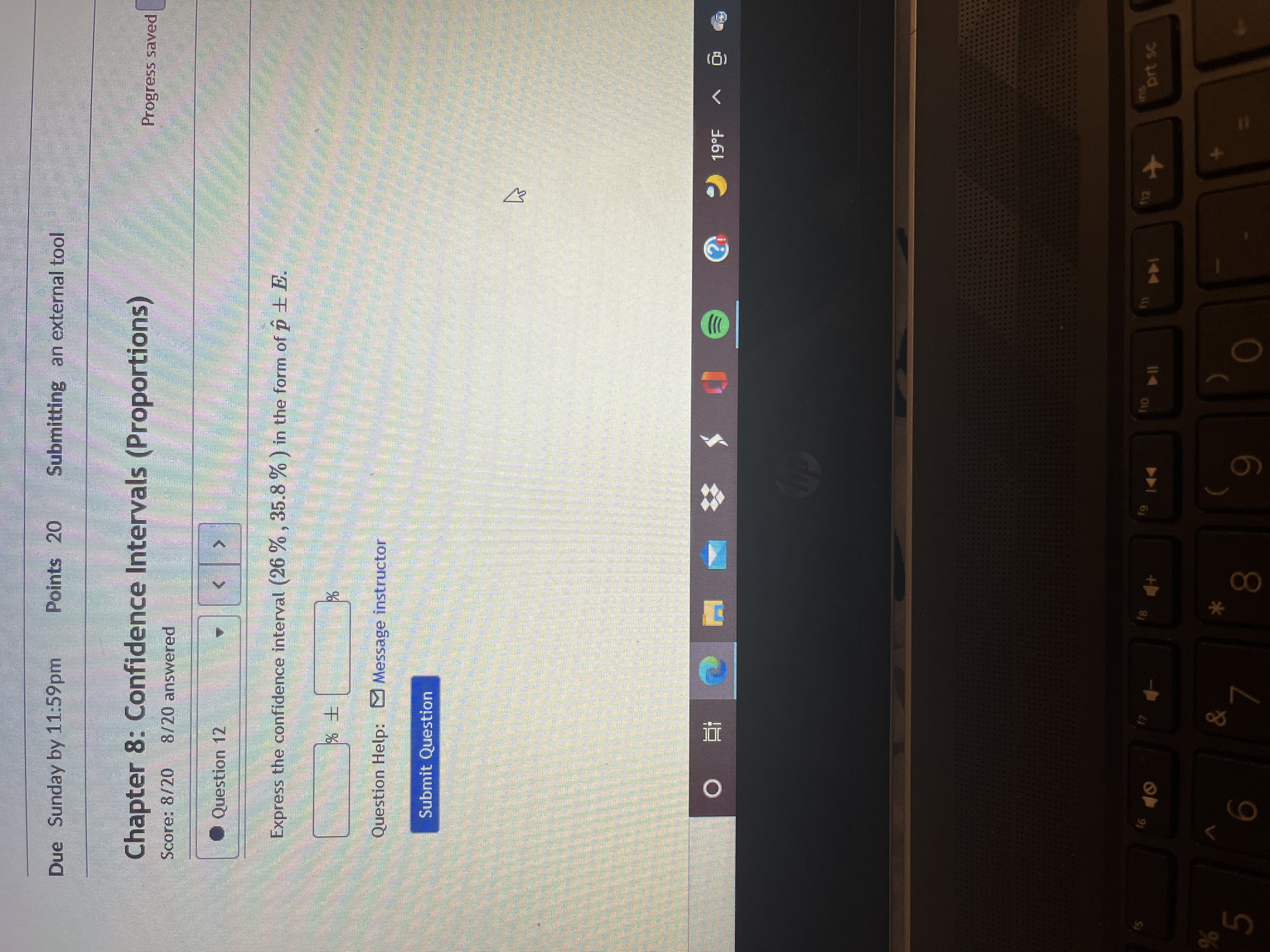 constructing a 95% confidence interval for the proportion of smart phones that