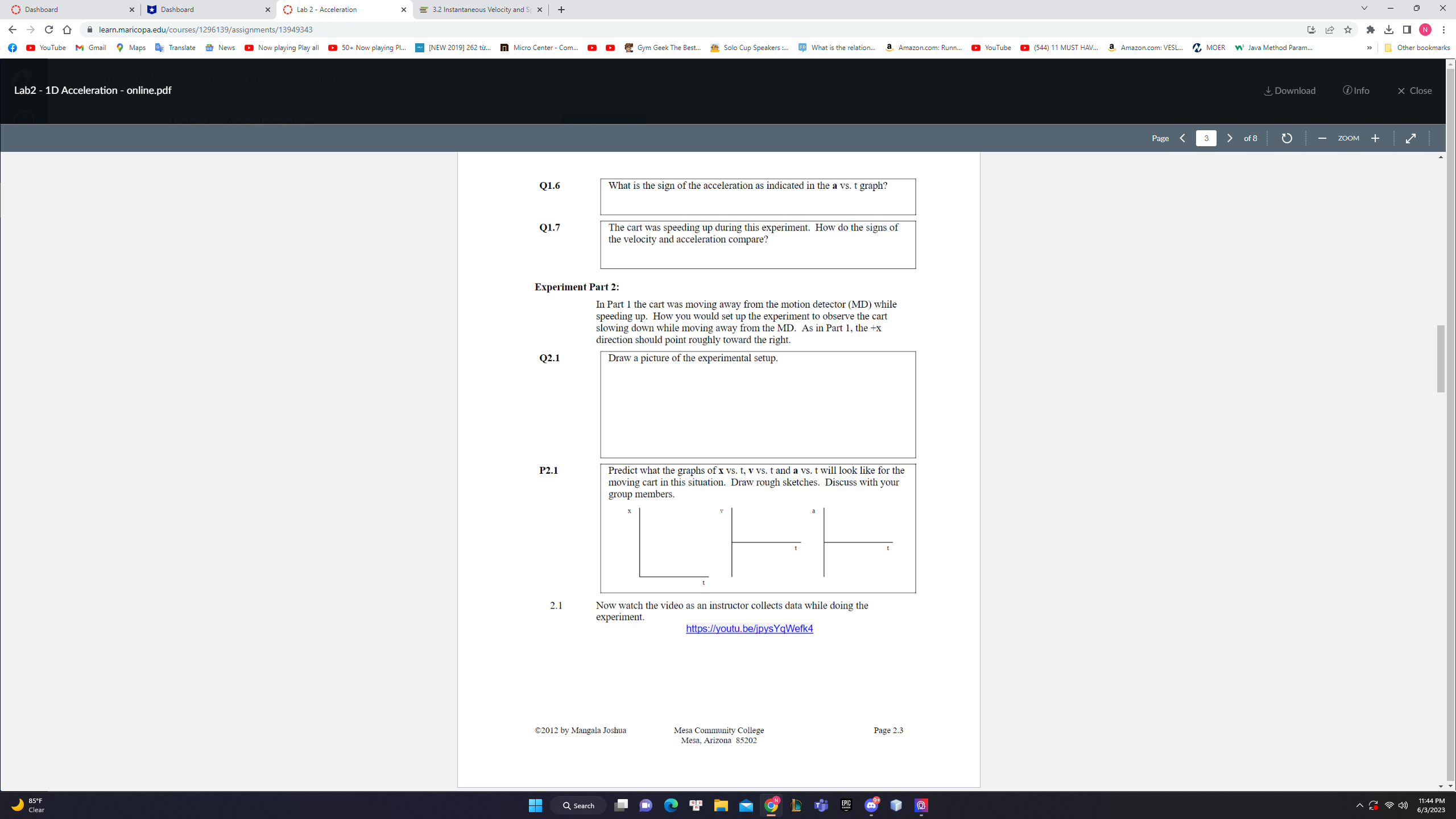 ID Acceleration - online-pdf Clear 3.2 Instantaneous Velocity and S X [NEW