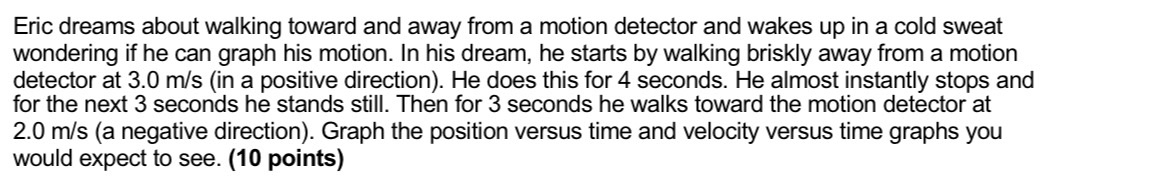 Please help generate 2 graphs for positions vs time and velocity vs