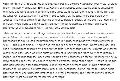 that you used a 95% confidence interval to estimate the mean trap