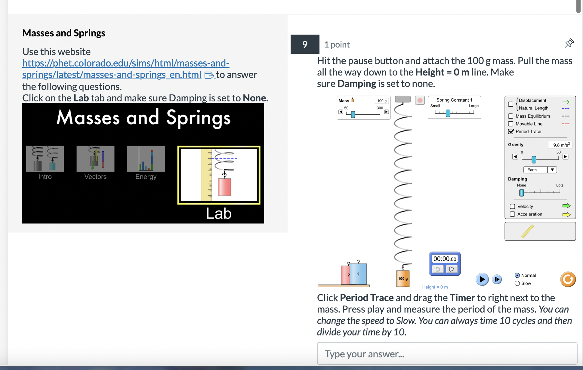 = 0. The default values are: Define equilibrium. Remember F=ma and since