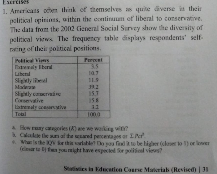 someone can help me to answer this question Exercises 1. Americans often