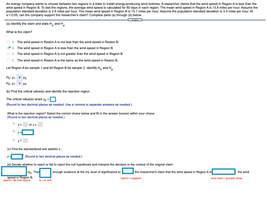 1. No explanations needed, only correct solutions please: An energy company wants