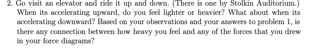  2. Go Visit an elevator and ride it up and down.