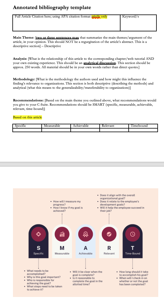  Annotated bibliography template Full Article Citation here; using APA citation format