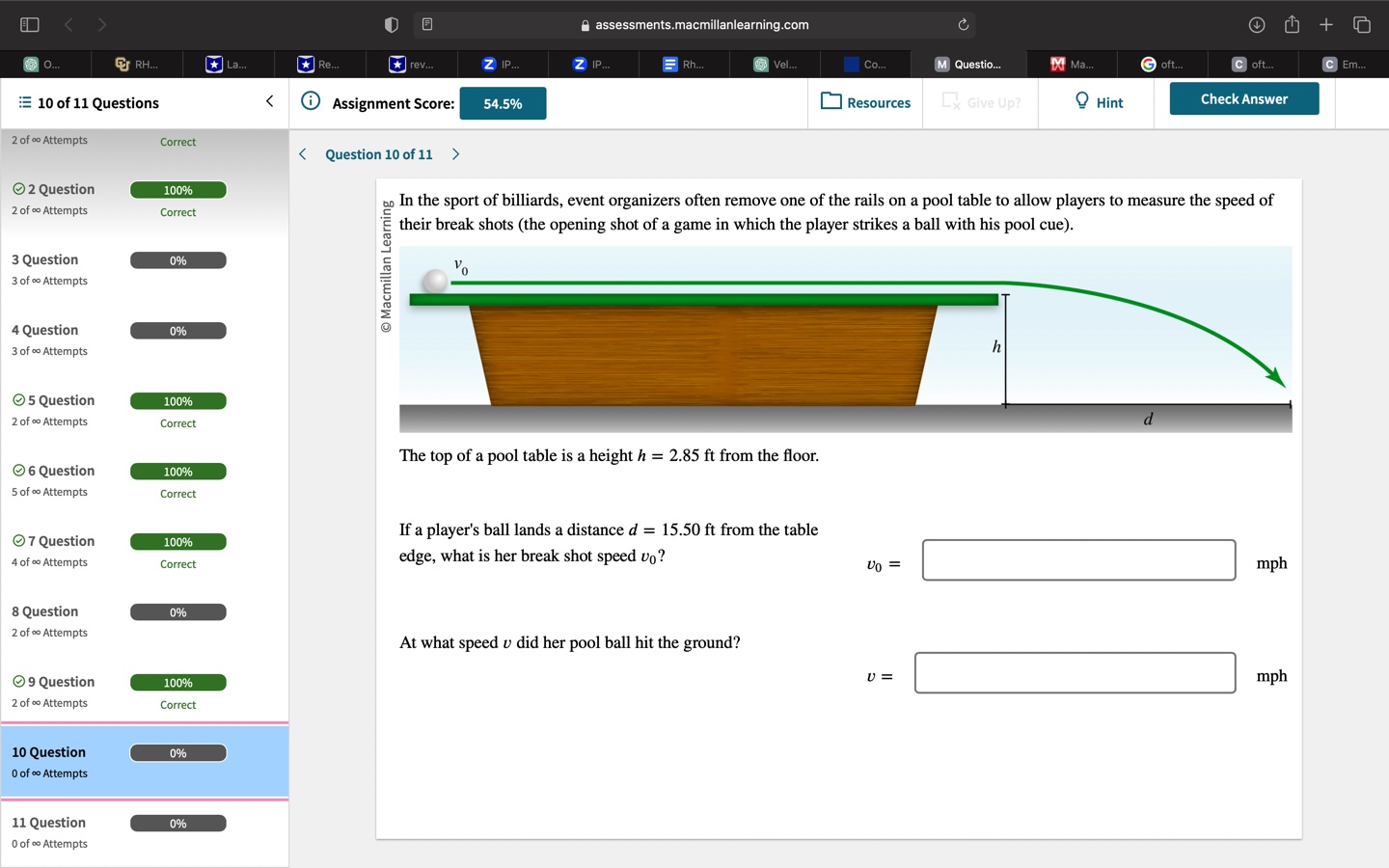  + assessments.macmillanlearning.com rev. ZIP. ZIP. E Rh. Vel.. Co.. M Question.