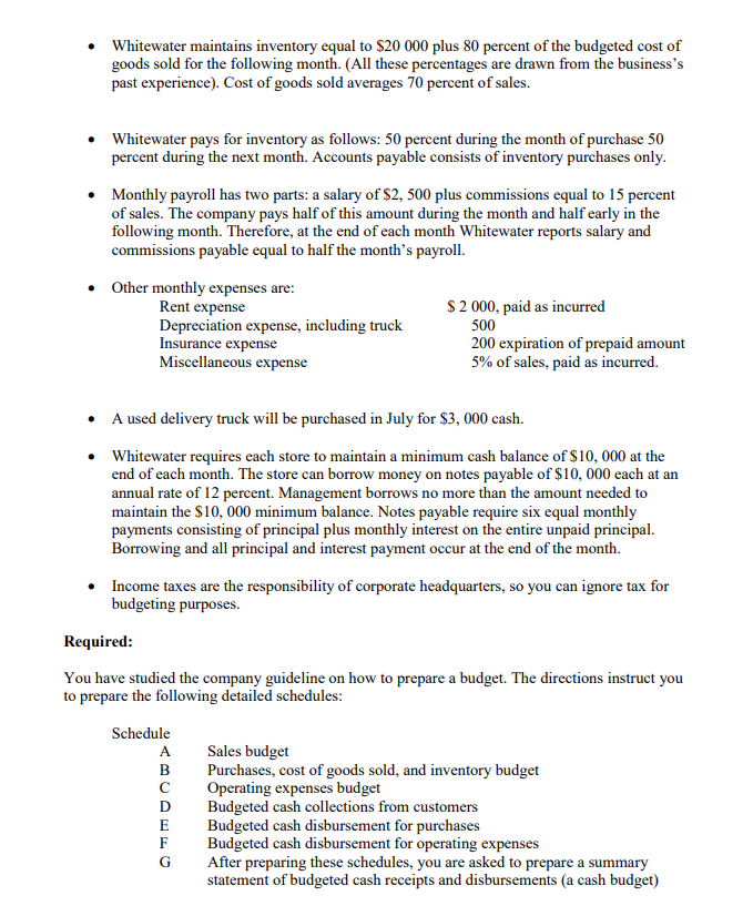 manage Whitewater Sporting Goods Store No. [3, which carries a complete line