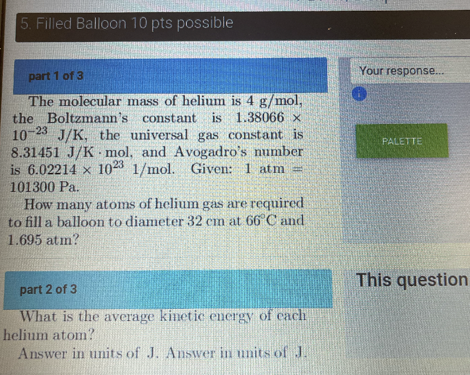 Note The molar mass of Carbon Dioxide is 44 g/mol. How much