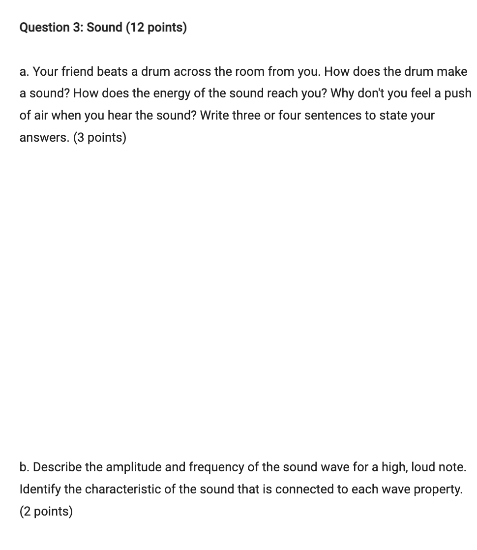 (3 points) b. Calculate the speed of a wave that has a