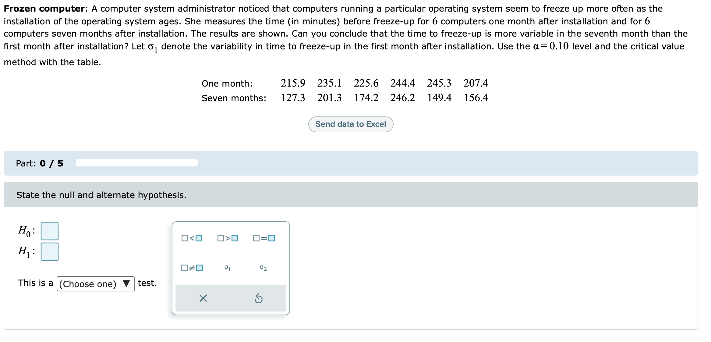  Frozen computer: A computer system administrator noticed that computers running a