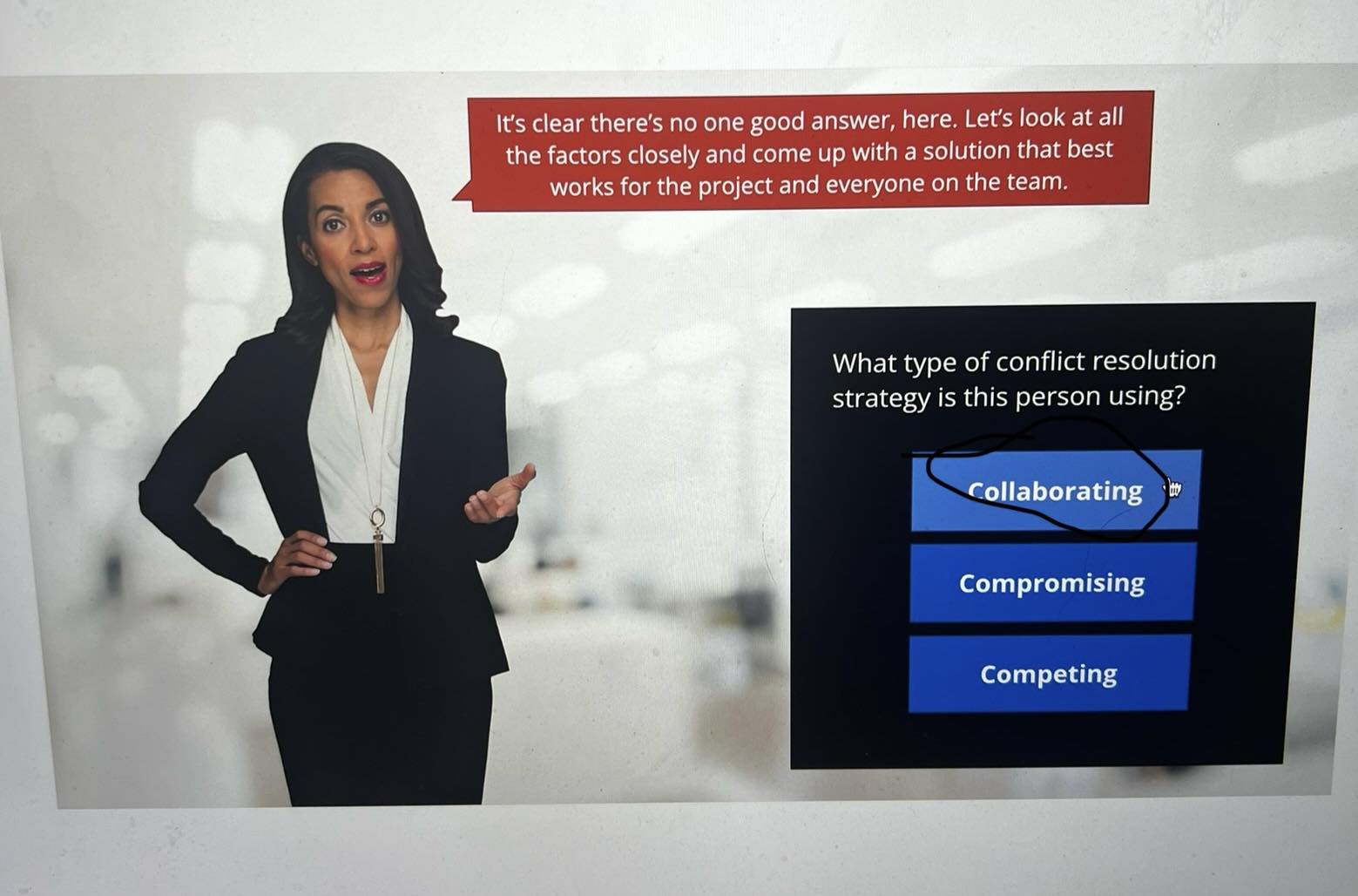 look atall the factors closely and come up with a solution that