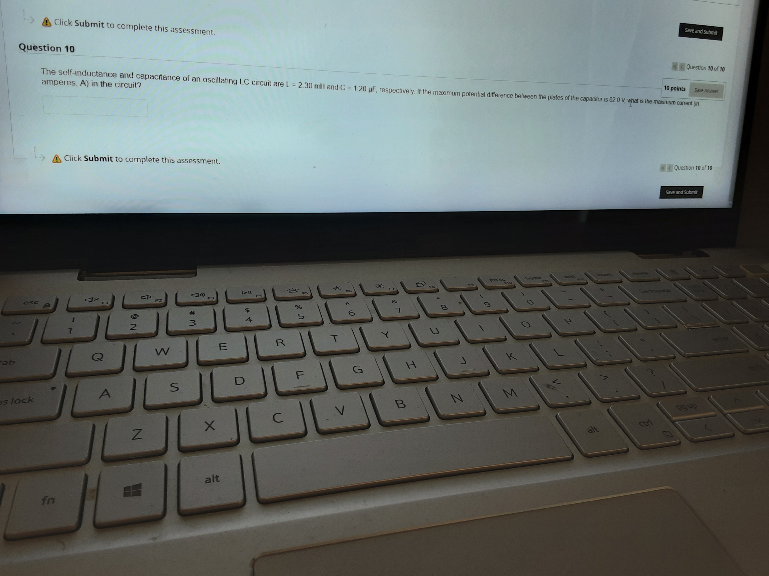 B changes Question 8 of 108 10 points Save Answer cyfl