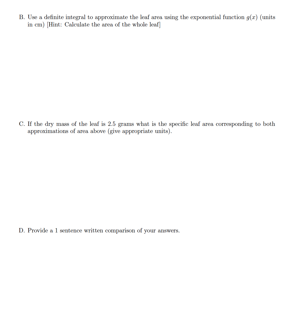important measure in botany. It describes an important property of a plant