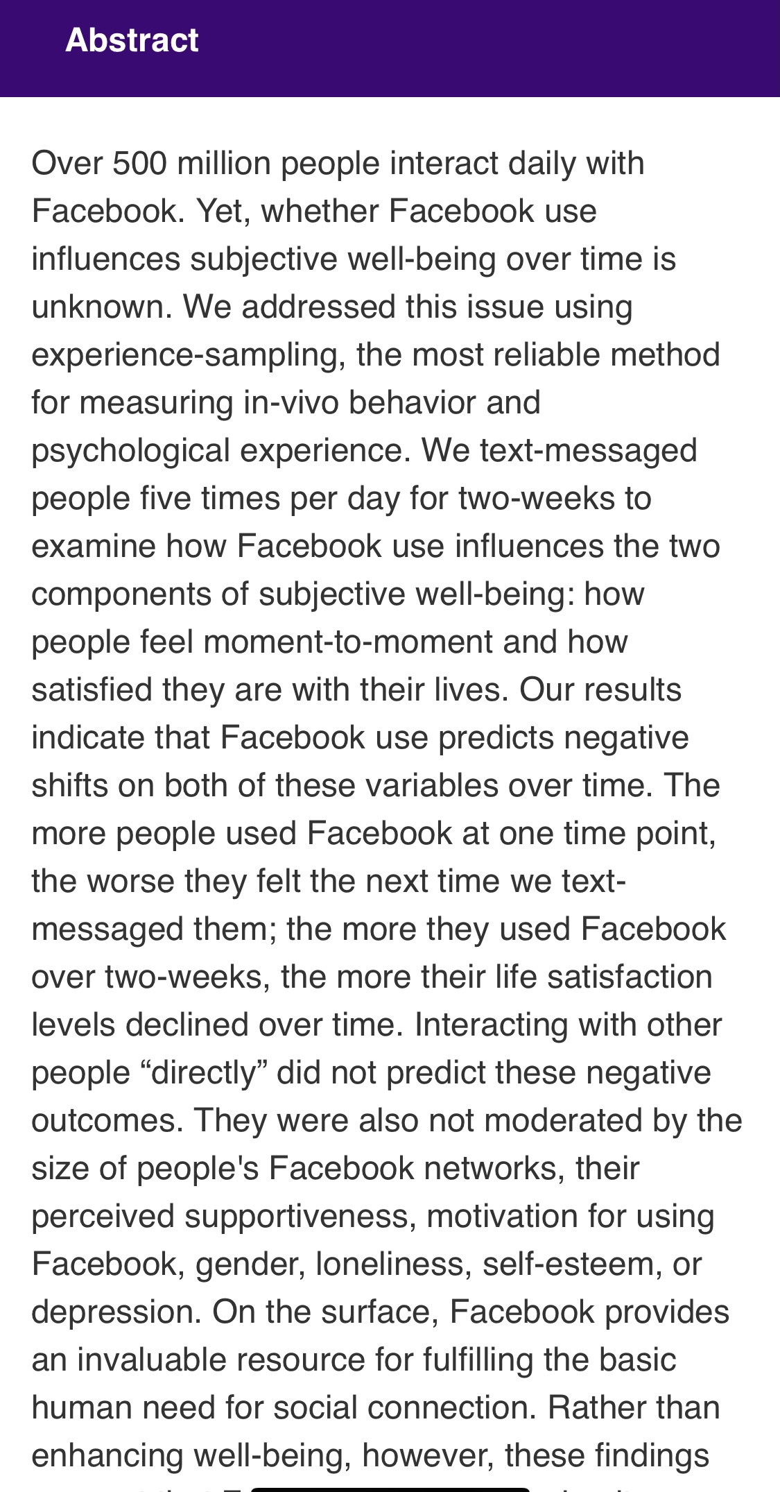 how lonely they feel)a variable that we assessed in this study, which
