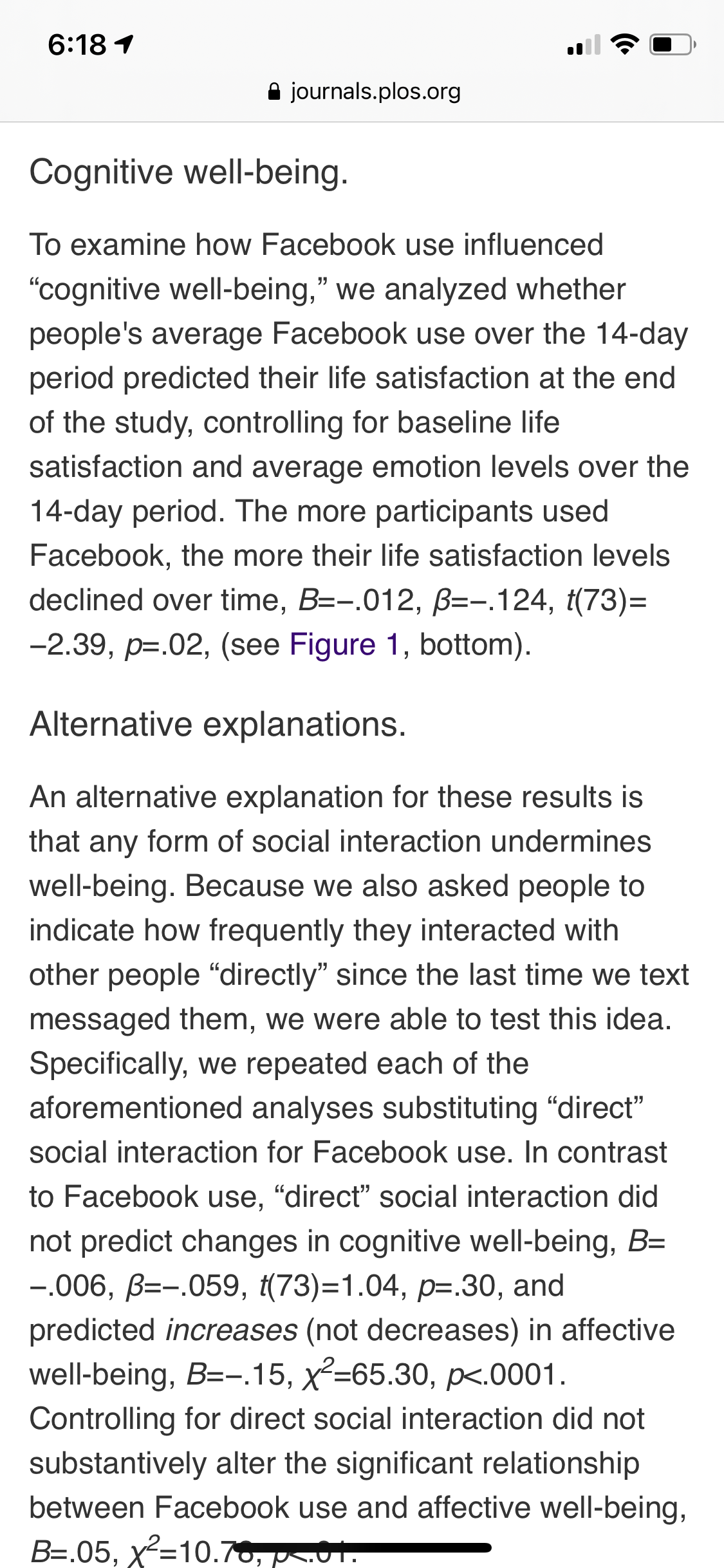 objective social isolation [25]. A related question concerns whether engaging in any