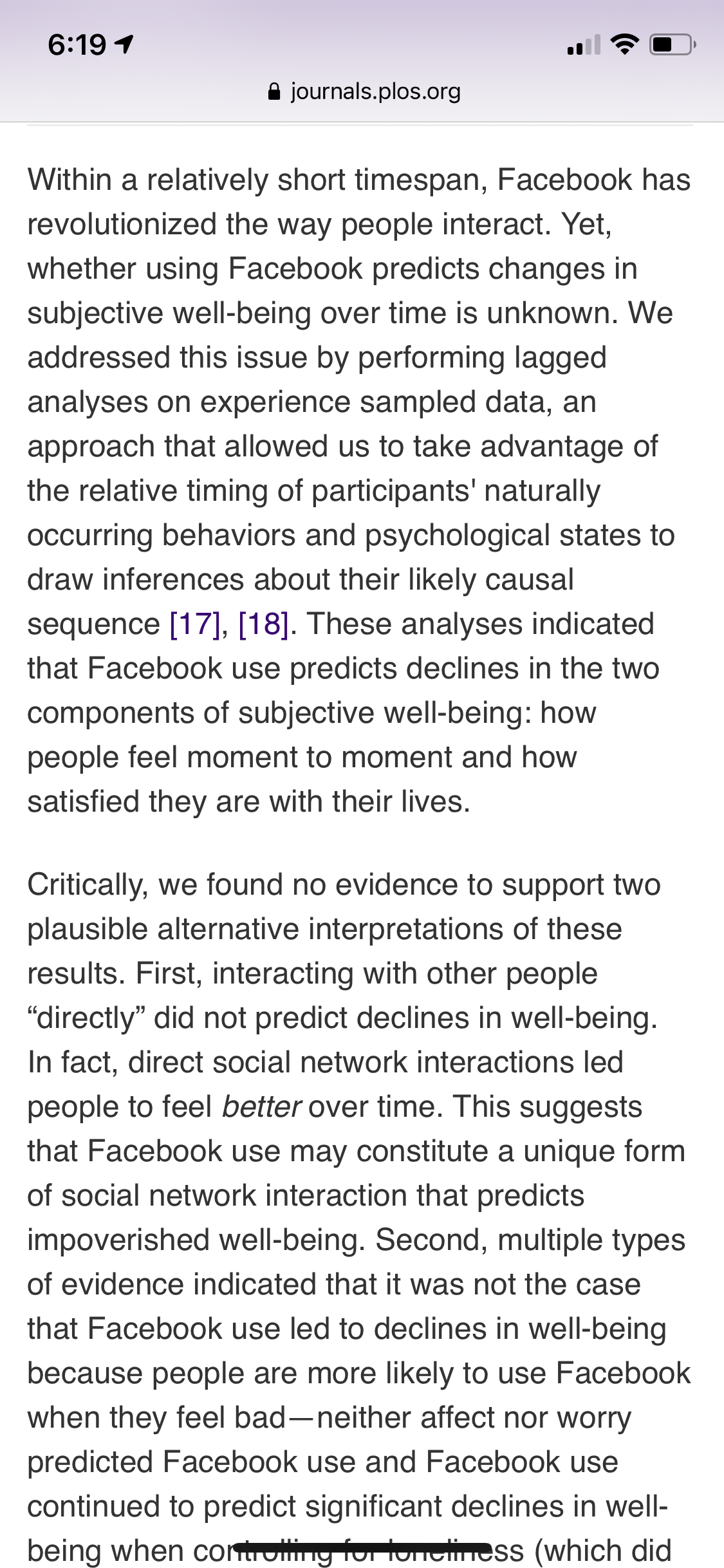 generalize? We concentrated on young adults in this study because they represent