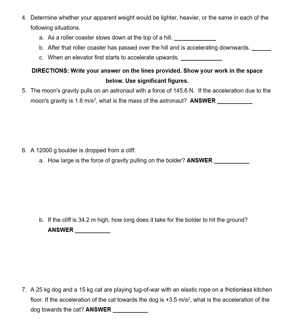 The table is provided IF needed. Thank you! DIRECTIONS: Answer each question