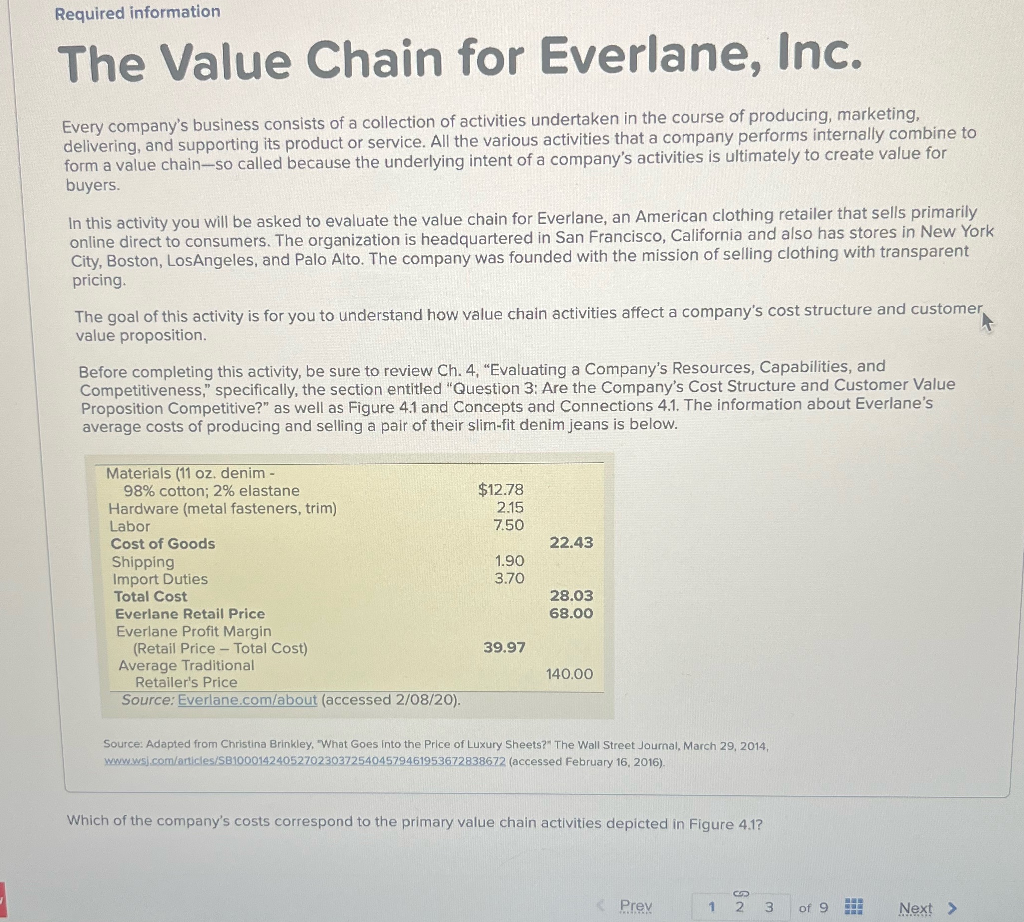 A. Materials, hardware & laborB. Materials & HardwareC. Materials, hardware, shipping, &