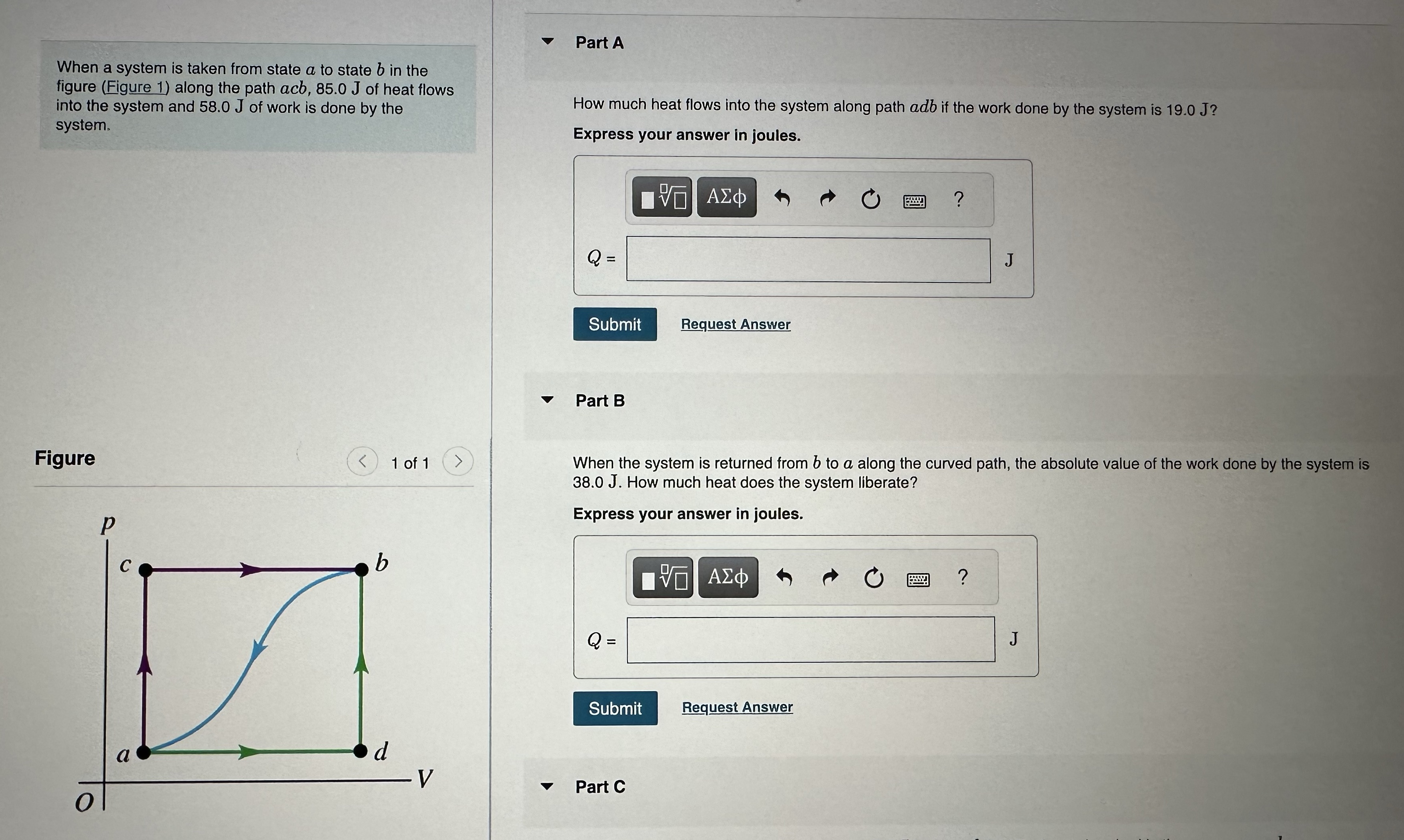 I need help with this question. Part A When a system is