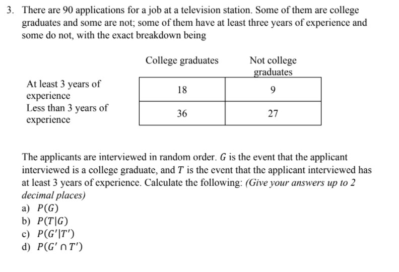 in the table. (GM your answers as fractions) I 0 l 1
