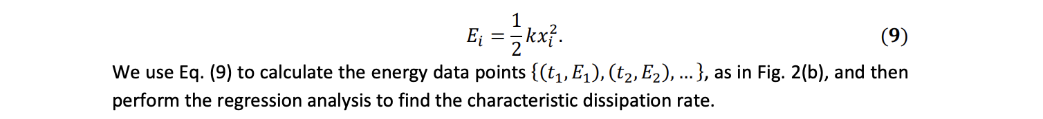 as in Fig. 2(b), and then perform the regression analysis to find