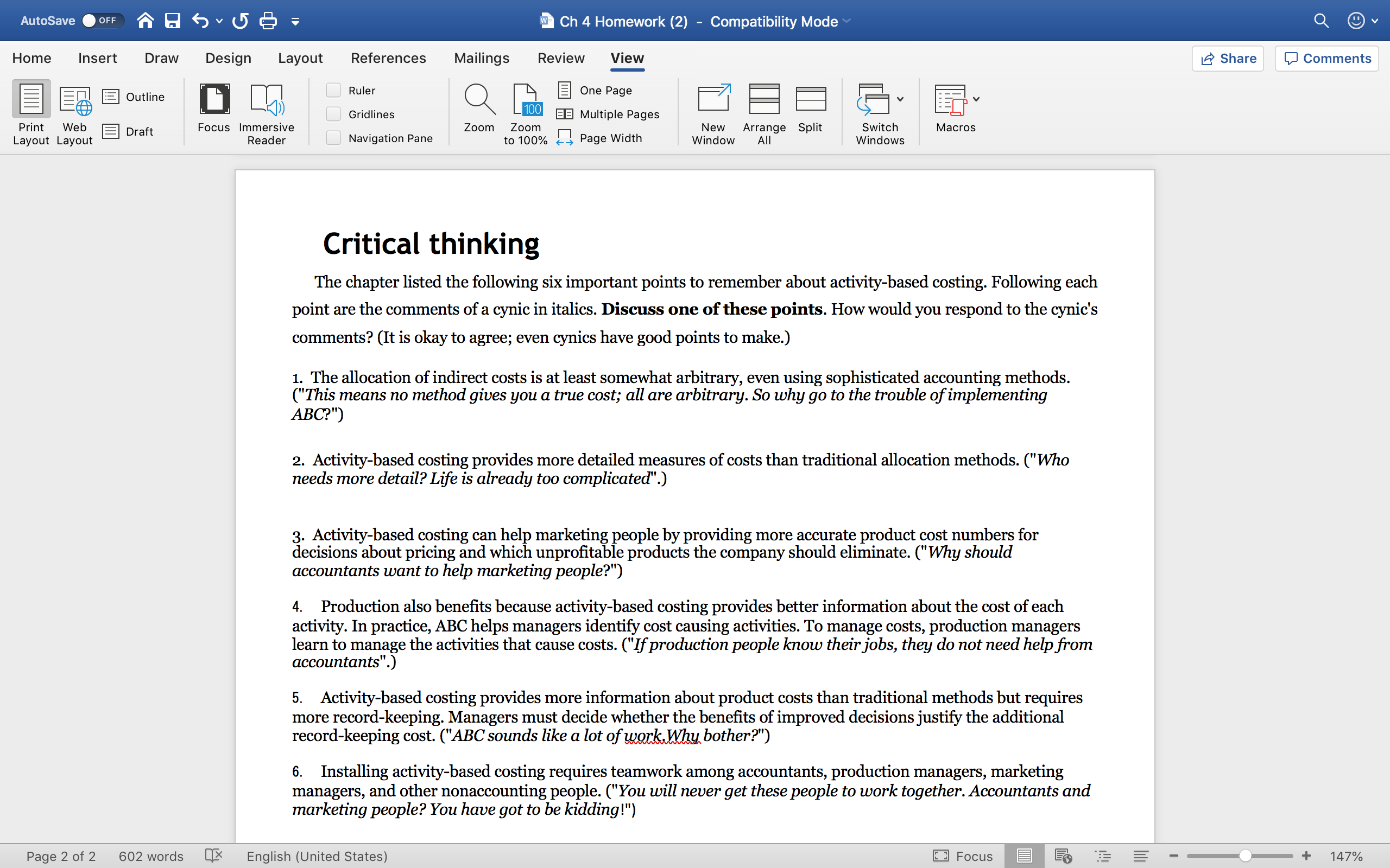 Home Insert Draw Design Layout References Mailings Review View Share Comments Outline