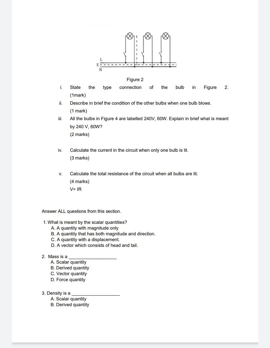 a body of water. A light ray originating from the body of